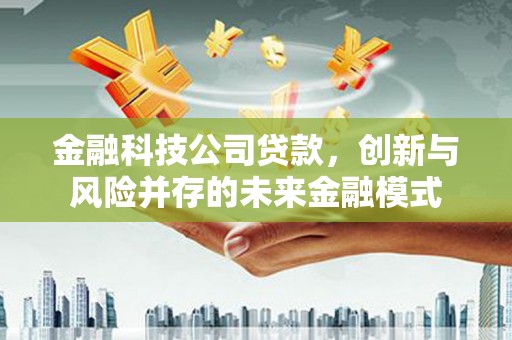 久治金融科技公司贷款，创新与风险并存的未来金融模式