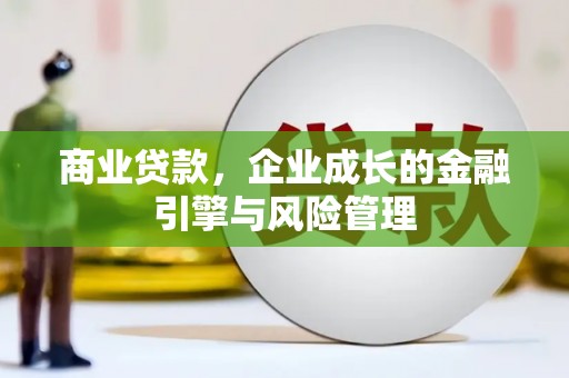久治商业贷款，企业成长的金融引擎与风险管理