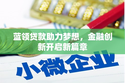 久治蓝领贷款助力梦想，金融创新开启新篇章