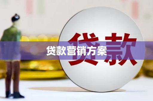 久治贷款营销方案