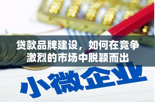 久治贷款品牌建设，如何在竞争激烈的市场中脱颖而出