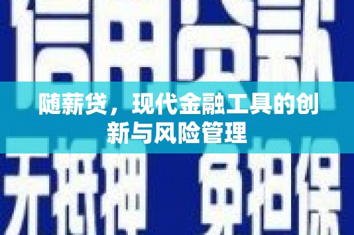 久治随薪贷，现代金融工具的创新与风险管理