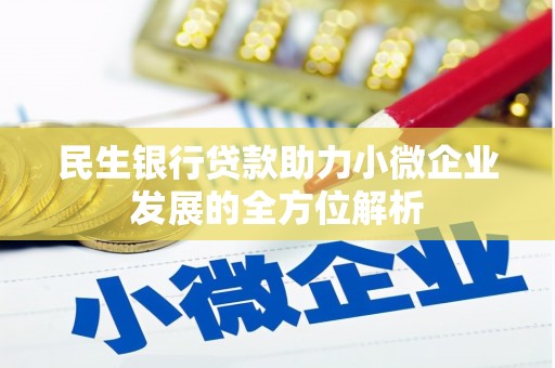 久治民生银行贷款助力小微企业发展的全方位解析