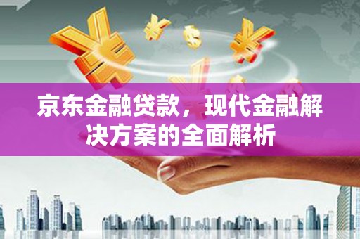 久治京东金融贷款，现代金融解决方案的全面解析