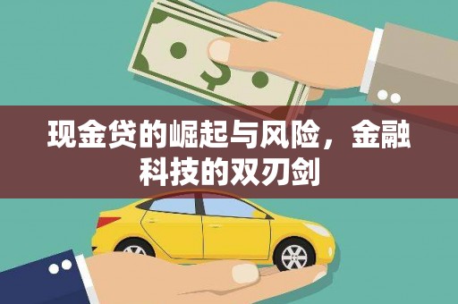 久治现金贷的崛起与风险，金融科技的双刃剑