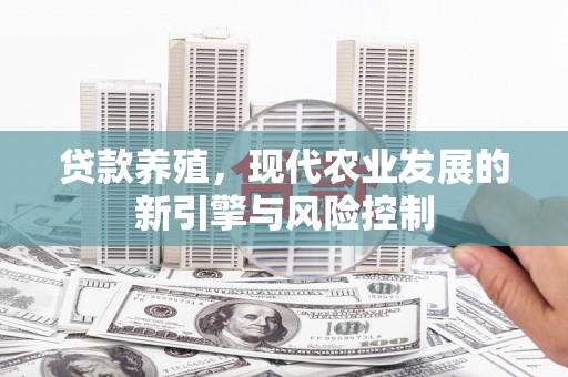久治贷款养殖，现代农业发展的新引擎与风险控制