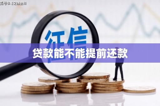 久治贷款能不能提前还款