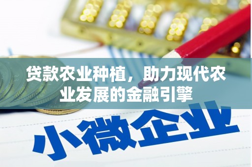 久治贷款农业种植，助力现代农业发展的金融引擎