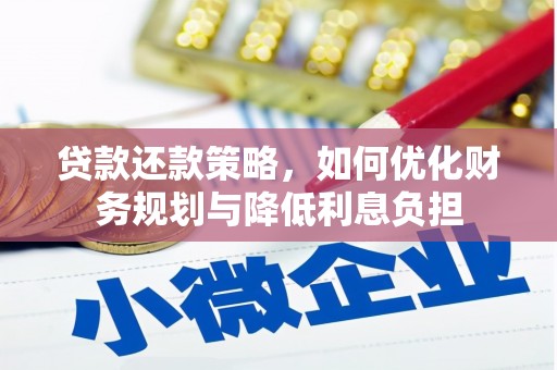 久治贷款还款策略，如何优化财务规划与降低利息负担