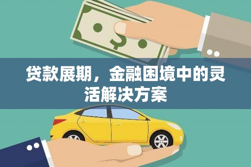 久治贷款展期，金融困境中的灵活解决方案