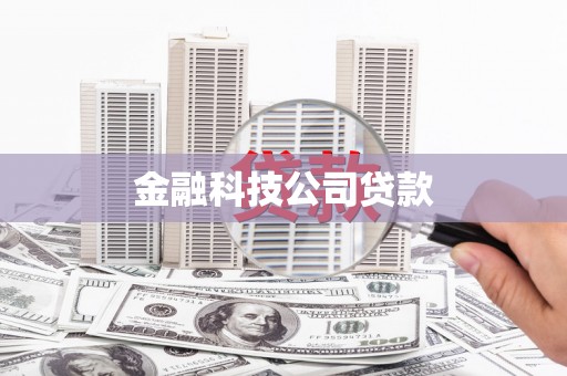 久治金融科技公司贷款