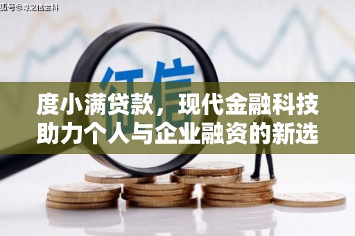 久治度小满贷款，现代金融科技助力个人与企业融资的新选择