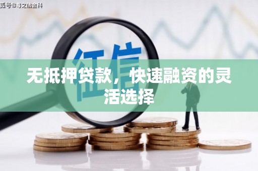 久治无抵押贷款，快速融资的灵活选择