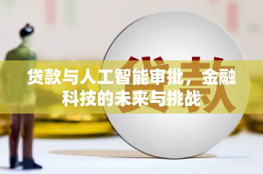 久治贷款与人工智能审批，金融科技的未来与挑战