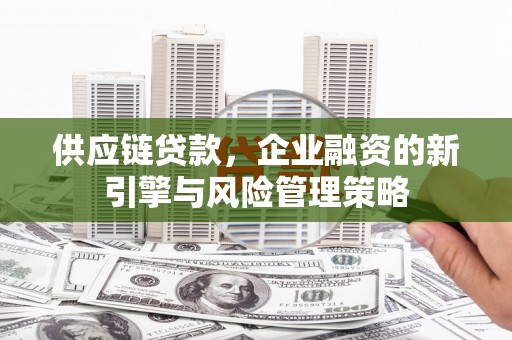 久治供应链贷款，企业融资的新引擎与风险管理策略
