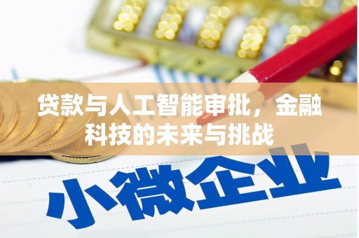 久治贷款与人工智能审批，金融科技的未来与挑战