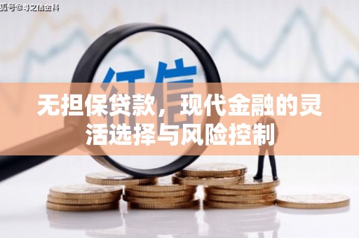 久治无担保贷款，现代金融的灵活选择与风险控制