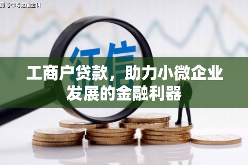 久治工商户贷款，助力小微企业发展的金融利器