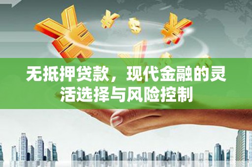 久治无抵押贷款，现代金融的灵活选择与风险控制