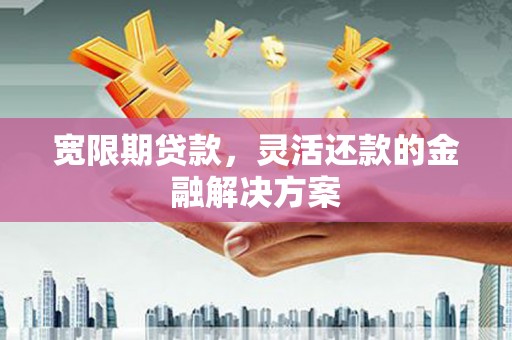 久治宽限期贷款，灵活还款的金融解决方案