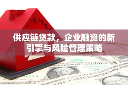 久治供应链贷款，企业融资的新引擎与风险管理策略