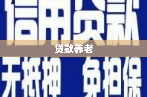 久治贷款养老
