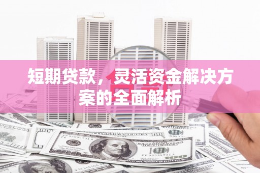 久治短期贷款，灵活资金解决方案的全面解析