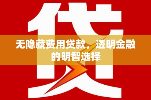 久治无隐藏费用贷款，透明金融的明智选择