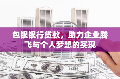 久治包银银行贷款，助力企业腾飞与个人梦想的实现