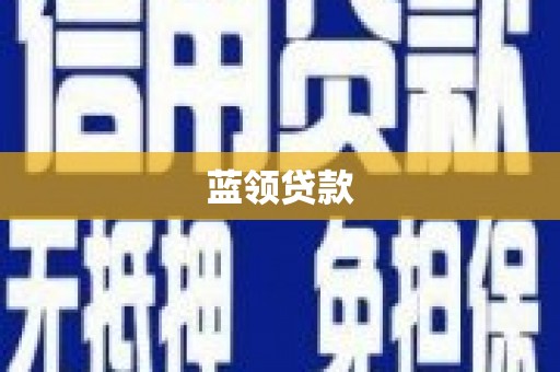 久治蓝领贷款
