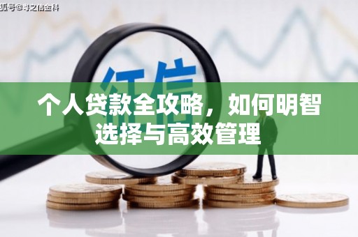 久治个人贷款全攻略，如何明智选择与高效管理