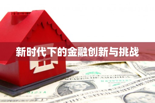 久治新时代下的金融创新与挑战 久治新时代下的金融创新与挑战