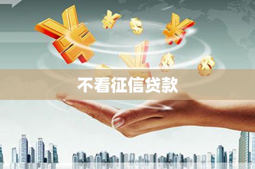 久治不看征信贷款