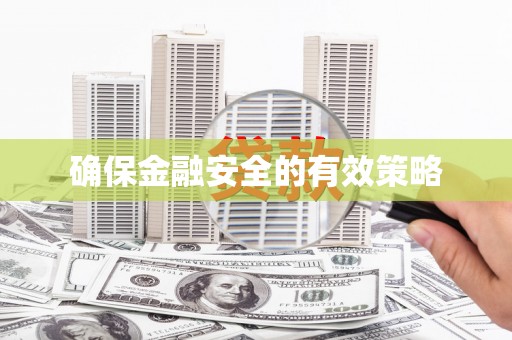 久治确保金融安全的有效策略