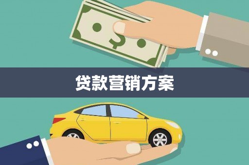 久治贷款营销方案
